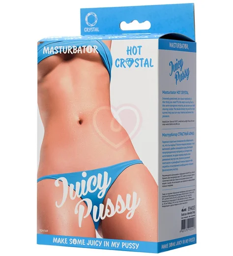 Прозрачный реалистичный мастурбатор ToyFa Juicy Pussy Hot Crystal фото 7