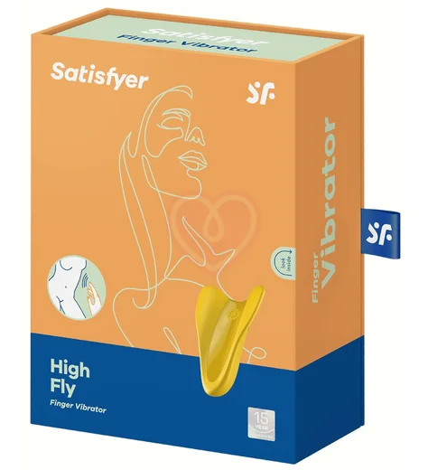 Мини-вибратор для ладони Satisfyer High Fly жёлтый фото 3