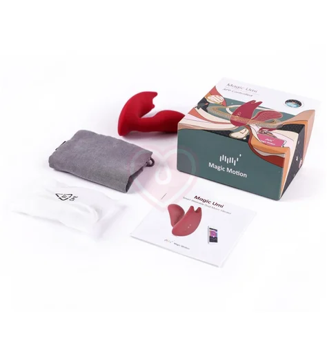 Вибратор Magic Motion Umi с управлением от приложения красный фото 6