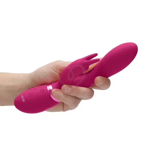 Вибратор с клиторальным стимулятором Zosia розовый фото 3