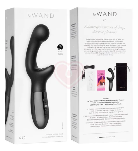 Вибратор для двойной стимуляции Le Wand XO чёрный фото 2