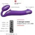 Безремневой страпон с вибрацией и пультом управления Strap-on-me XL фиолетовый фото 7
