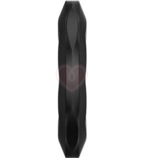 Рельефное эрекционное кольцо Erozon 06 черное фото 3