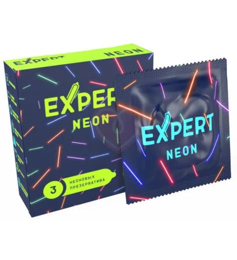 Светящиеся презервативы Expert Neon 3 шт фото 2