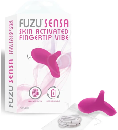Мини-вибратор на палец Fuzu Sensa Skin Activated Vibe розовый фото 4