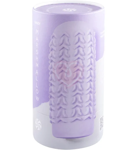 Мастурбатор с двухсторонним рельефом Marshmallow Maxi Candy фиолетовый фото 3
