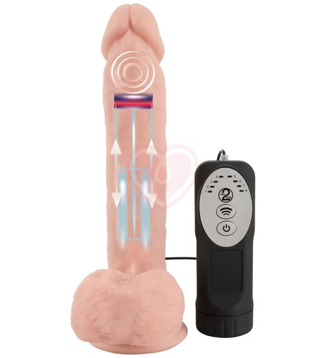 Реалистичный вибратор с сильной пульсацией Medical Silicone Thrusting Vibrator фото 7