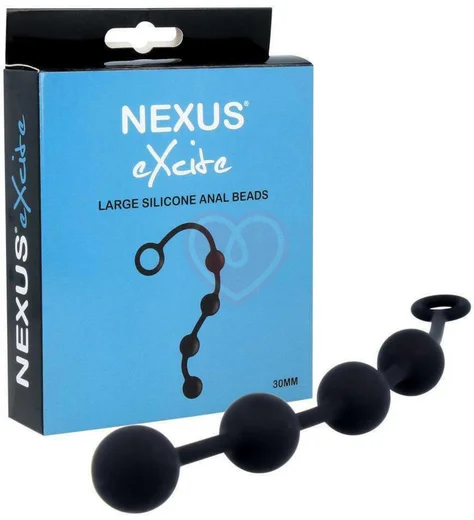 Анальная цепочка Nexus Excite Large Anal Beads чёрная фото 2