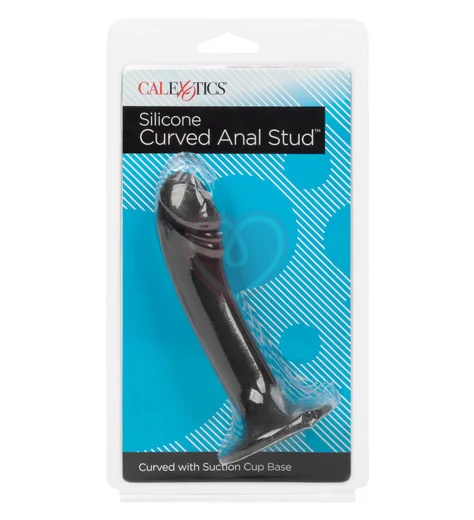 Изогнутый фаллоимитатор на присоске Silicone Curved Anal Stud фото 5