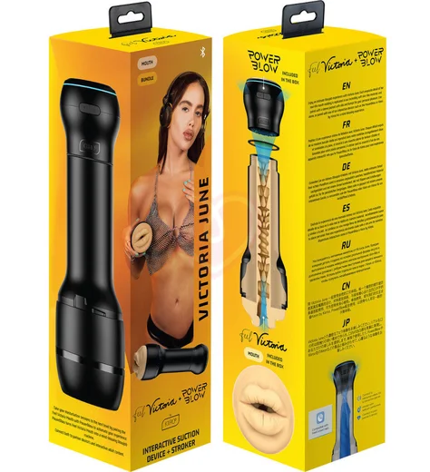 Набор мастурбатор Kiiroo Feel Victoria June Mouth и насадка PowerBlow с эффектом всасывания фото 6