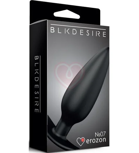 Анальная пробка со смещенным центром тяжести Erozon 07 черная фото 4