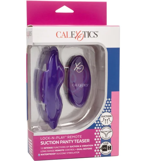 Вакуумный стимулятор клитора Lock-N-Play Suction Panty Teaser с пультом фиолетовый фото 13