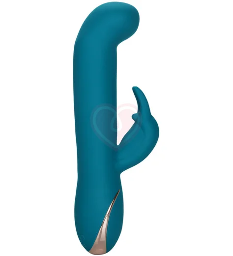 Вибратор-кролик с подвижной головкой Signature Rocking G Rabbit бирюзовый фото 3