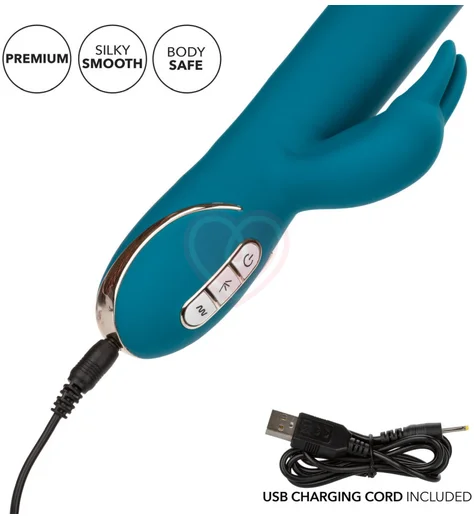 Вибратор-кролик с подвижной головкой Signature Rocking G Rabbit бирюзовый фото 6