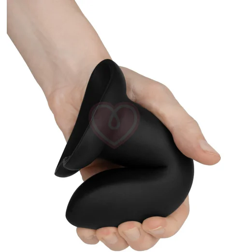 Фаллоимитатор на присоске в форме сердца Flow Emotional Plus чёрный фото 4