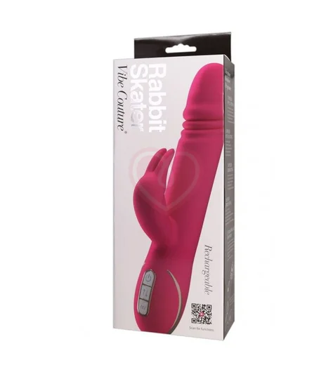 Вибратор с пульсирующей головкой Rabbit Skater розовый фото 2