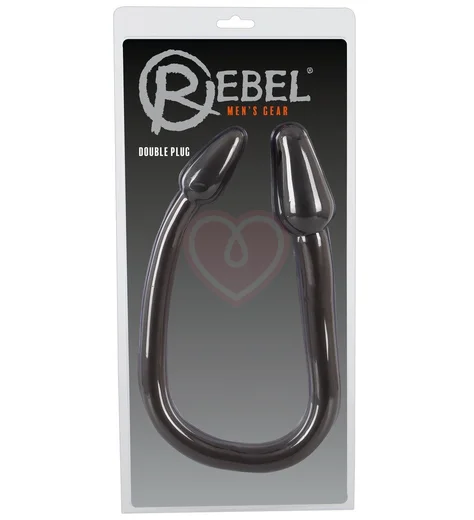 Двойной анальный стимулятор Rebel Double Plug чёрный фото 5