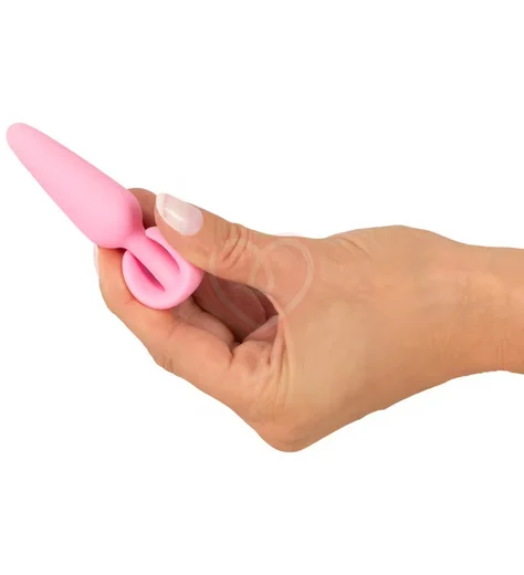 Вытянутая анальная пробка Cuties Plugs розовая фото 5