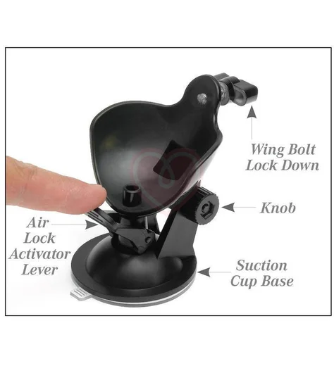 Автоматический мастурбатор ротик с держателем Mega-Bator Mouth красный фото 6