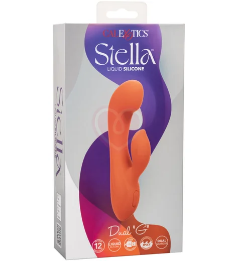 Вибратор с клиторальным кончиком Stella Liquid Silicone Dual G фото 4