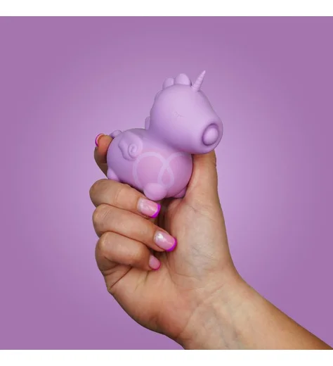 Клиторальный пульсирующий вибратор в виде единорога Unihorn Karma Lilac фиолетовый фото 5