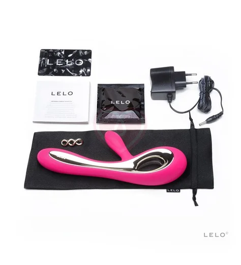 Вибратор с клиторальным стимулятором LELO Soraya розовый фото 4