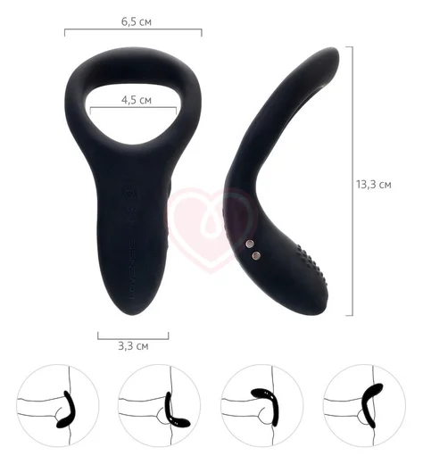 Эрекционное кольцо Lovense Diamo с управлением от приложения фото 4