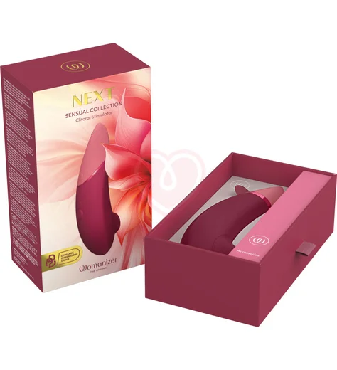 Бесконтактный клиторальный стимулятор Womanizer Next бордовый фото 10