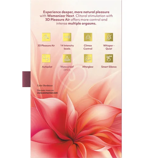 Бесконтактный клиторальный стимулятор Womanizer Next бордовый фото 12