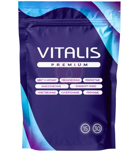 Ультратонкие презервативы Vitalis Premium Super Thin 15 шт фото 1