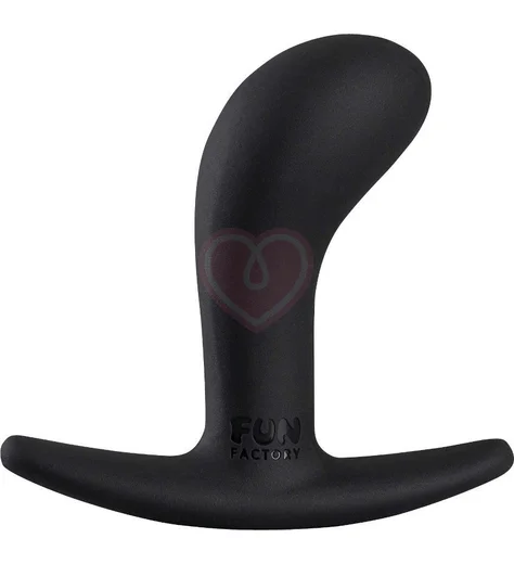 Анальная пробка с загнутым кончиком Fun Factory Bootie Small Anal Toy чёрная фото 1