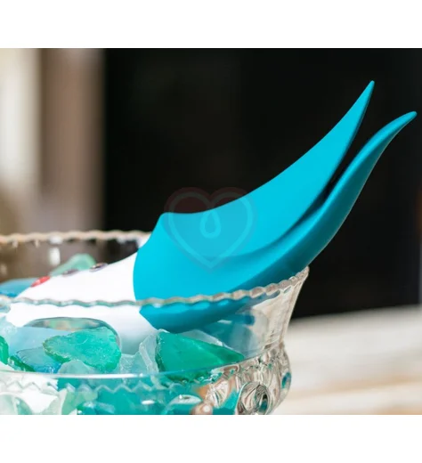 Вибратор с кончиками для стимуляции клитора Fun Factory Volta бирюзовый фото 3