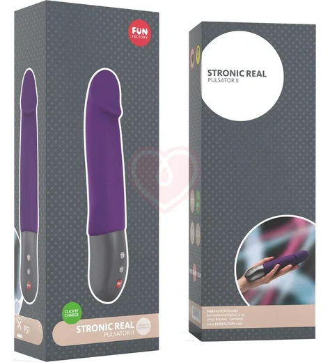 Реалистичный пульсатор Fun Factory Stronic Real фиолетовый фото 3