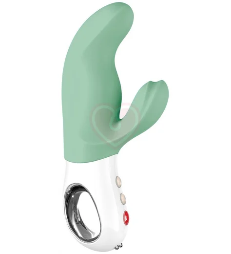 Вибратор со стимулятором клитора и точки G Fun Factory MiSS Bi фисташковый фото 1