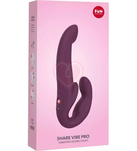 Безремневой страпон Fun Factory Share Vibe Pro бордовый фото 6