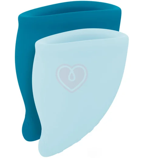 Менструальные чаши Fun Factory Fun Cup Explore Kit 2 шт бирюзовый фото 1