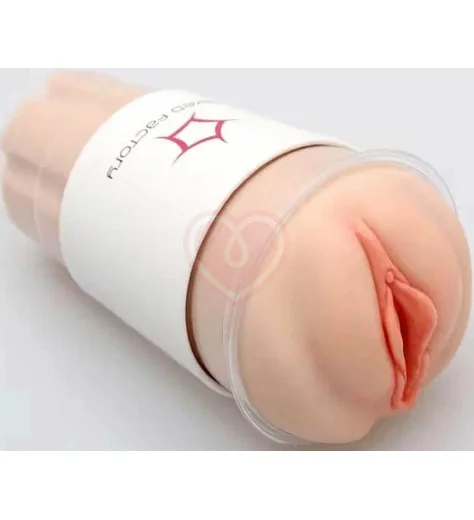 Мастурбатор вагина в стакане Naked Factory V-02 телесный фото 1