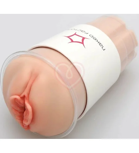 Мастурбатор вагина в стакане Naked Factory V-04 телесный фото 1