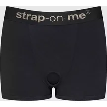 Трусики-боксёры с кольцом для страпона Strap-On-Me Harness Allure чёрные