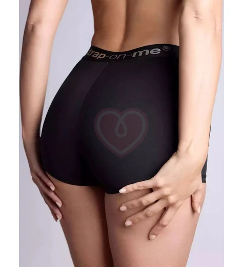 Трусики-боксёры с кольцом для страпона Strap-On-Me Harness Allure чёрные фото 3