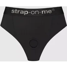 Трусики с высоким поясом с кольцом Strap-On-Me Harness Idole чёрные