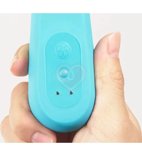 Вибратор с подвижной головкой Iroha Fit+ Aonami голубой фото 3