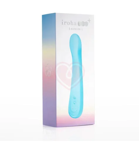 Вибратор с подвижной головкой Iroha Fit+ Aonami голубой фото 8