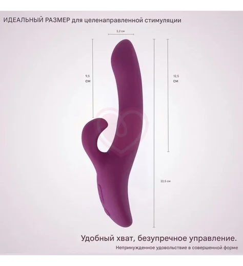 Вибратор-кролик со стимуляцией зоны G Selove Soothe фиолетовый фото 4
