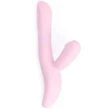 Вибратор-кролик с вакуумно-волновой стимуляцией клитора Selove Caress розовый