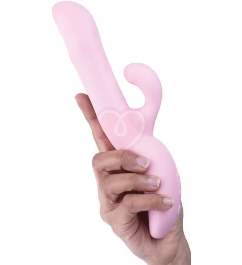 Вибратор-кролик с вращающимися шариками Selove Surge розовый фото 5