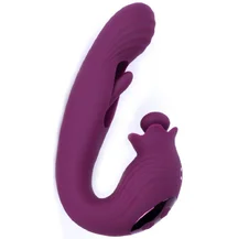 Вибратор-кролик со стимуляцией зоны G и пульсацией Selove BellFlower фиолетовый
