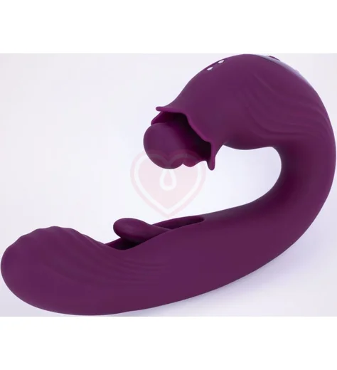 Вибратор-кролик со стимуляцией зоны G и пульсацией Selove BellFlower фиолетовый фото 5