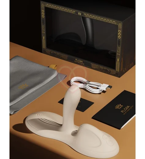 Вибрирующая подушка с функцией нагрева Zalo Flora белая фото 5