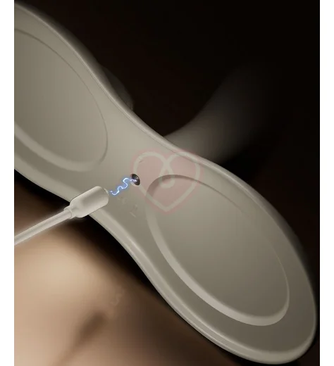 Вибрирующая подушка с функцией нагрева Zalo Flora белая фото 6